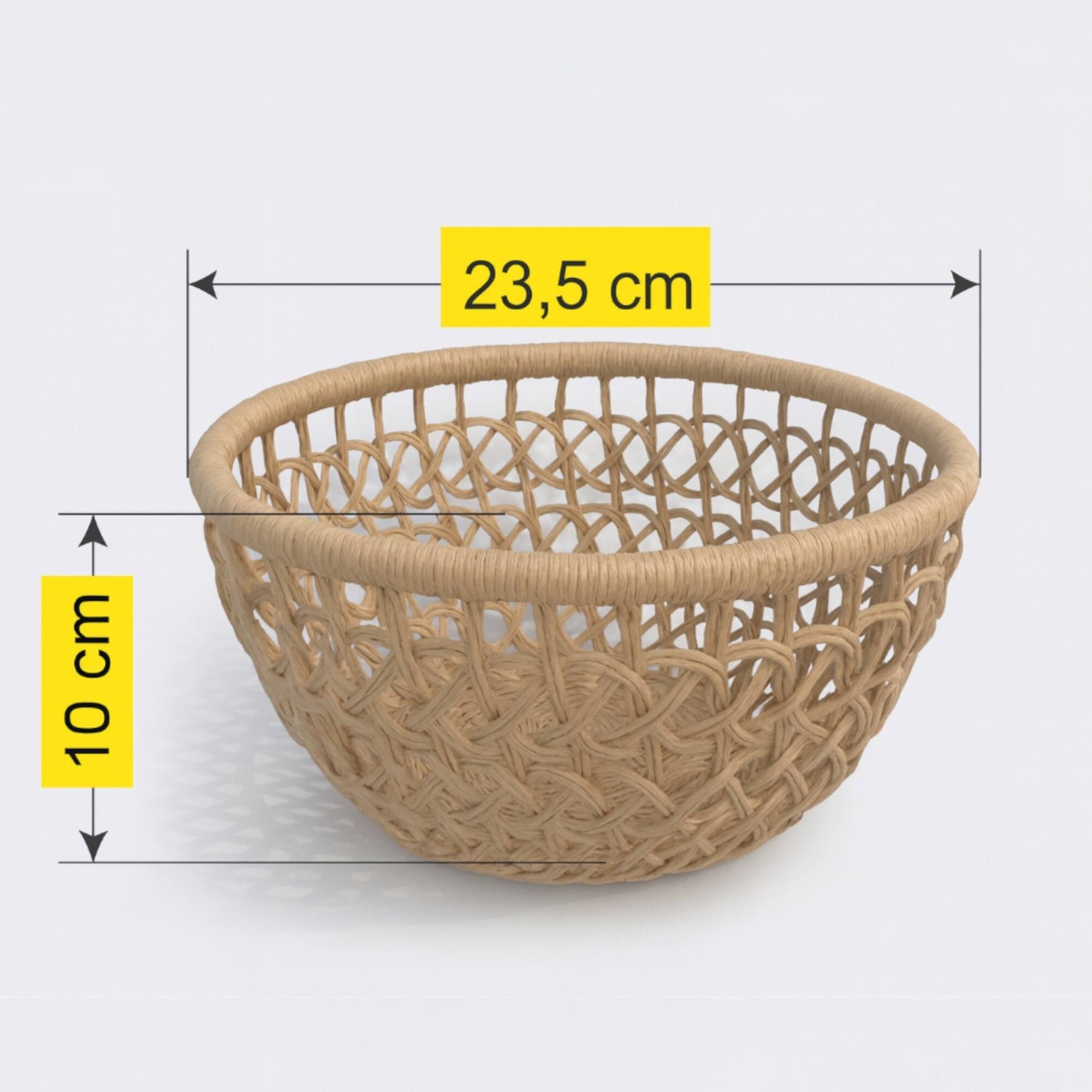 Medium Open Bowl Rattan Basket by Ashland®